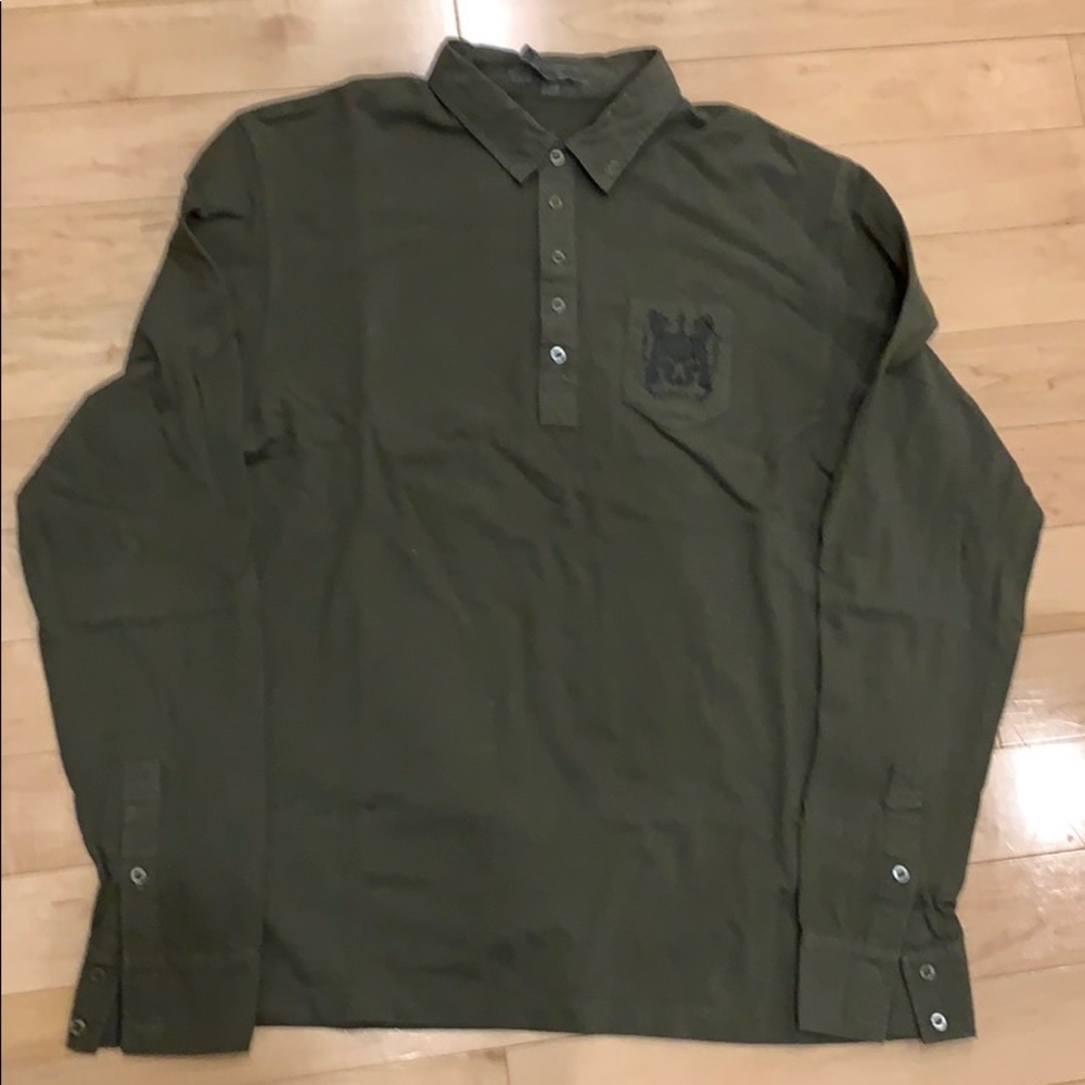 RVCA Polo Long Sleeve Tee Shirt